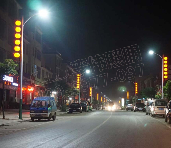 廣西省平樂縣廣源街景觀照明
